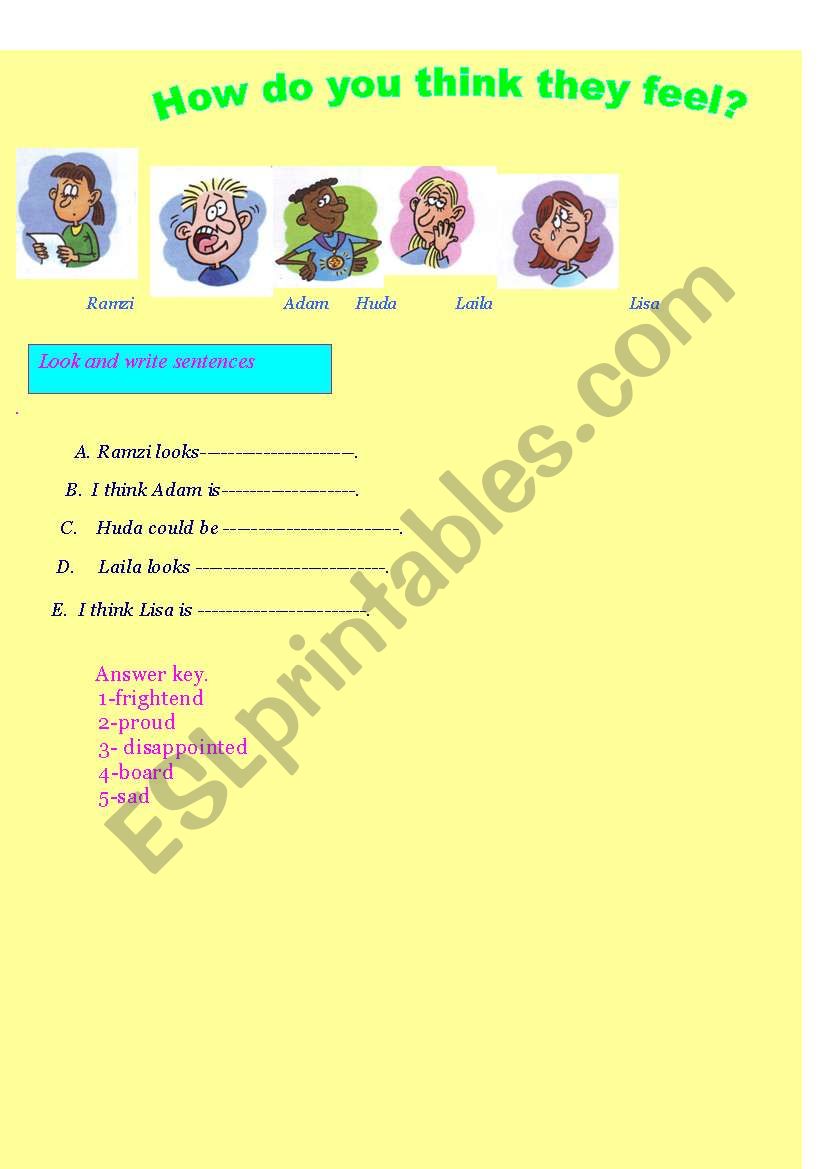 feelings worksheet