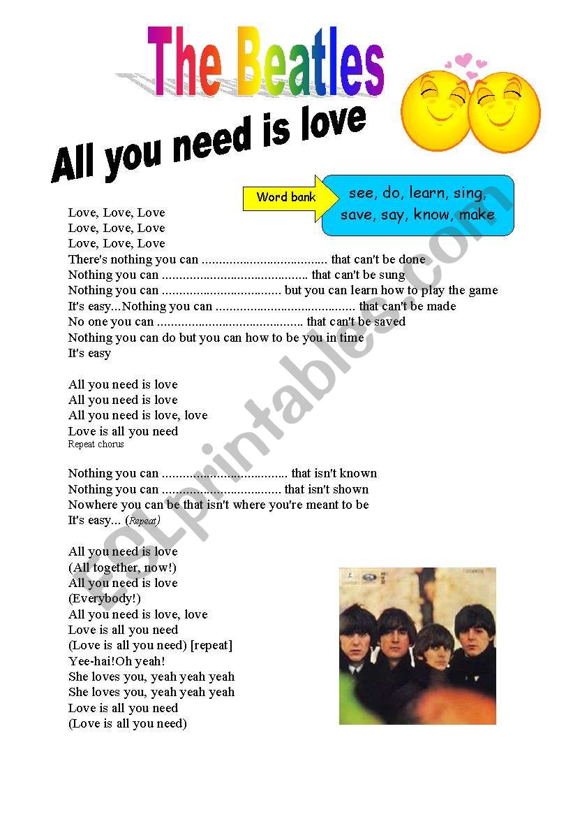 The Beatles All you need is love