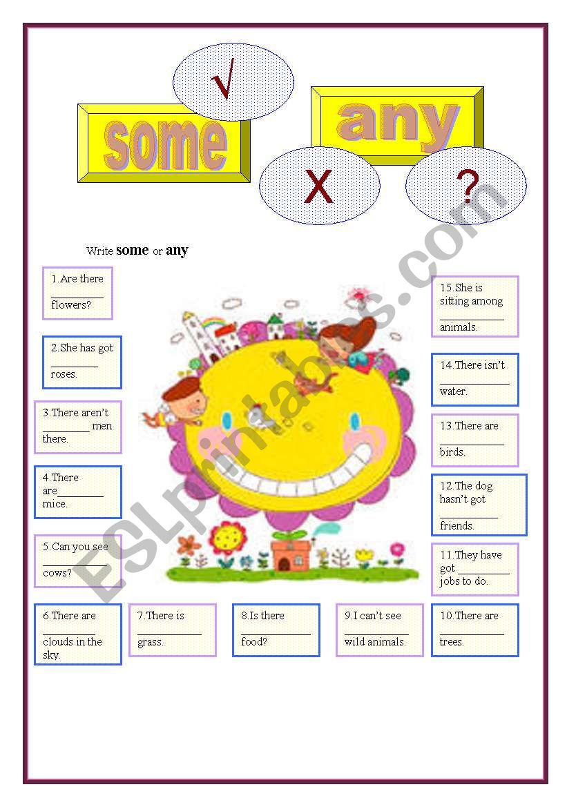 SOME-ANY worksheet