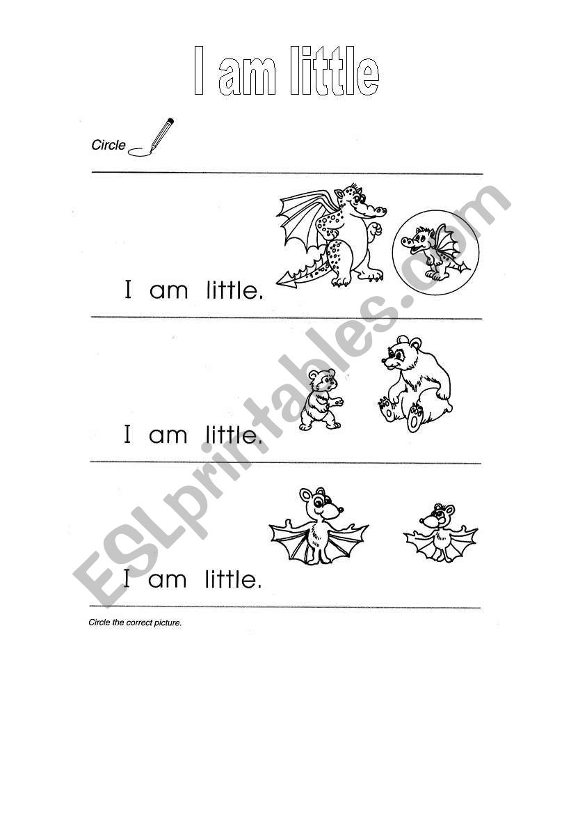 I am little worksheet