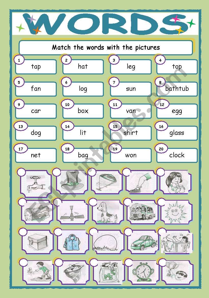 vocabulary worksheet