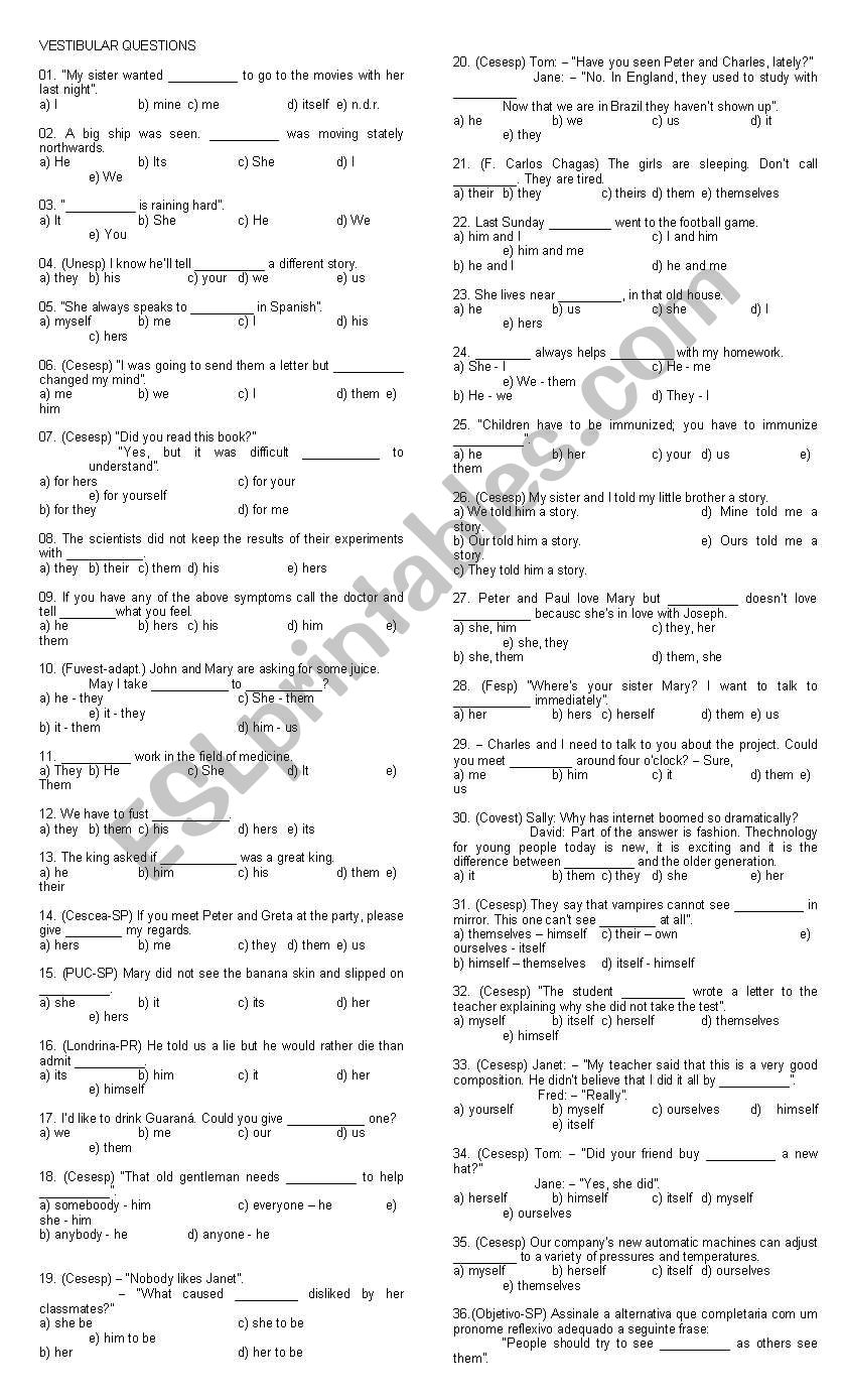 Advanced rapid questions worksheet