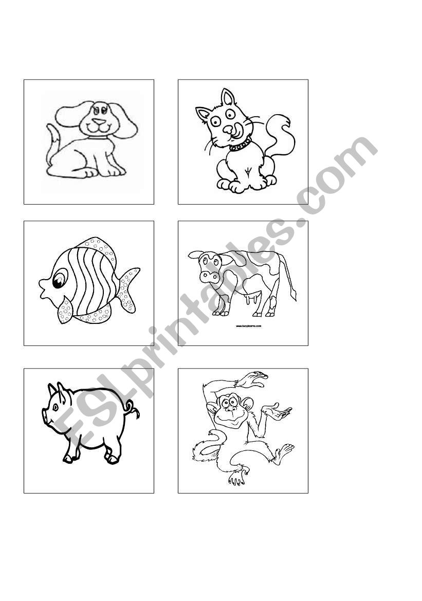 Animal Memory worksheet