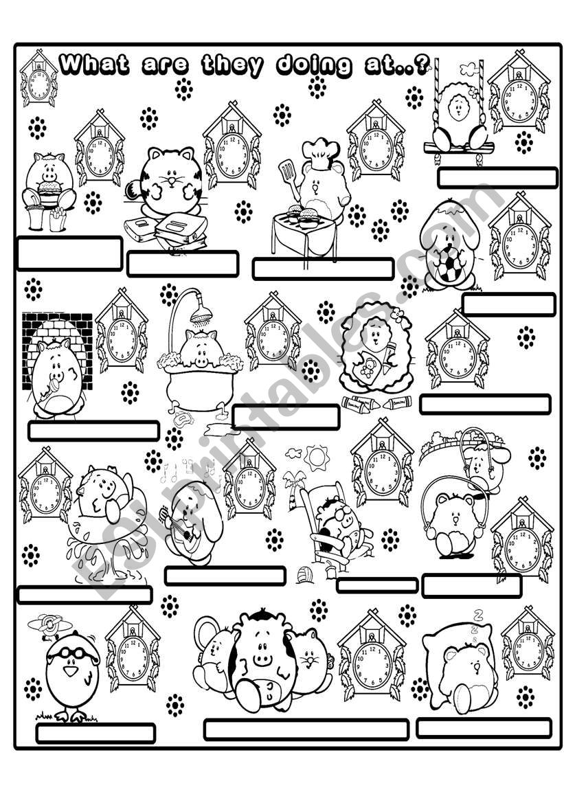 what are they  doing at five oÂ´clock?