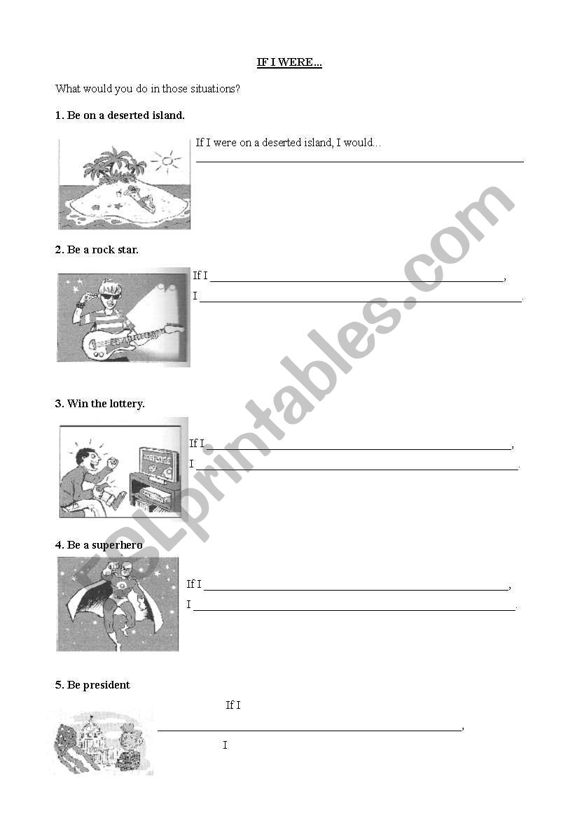 If I were... worksheet