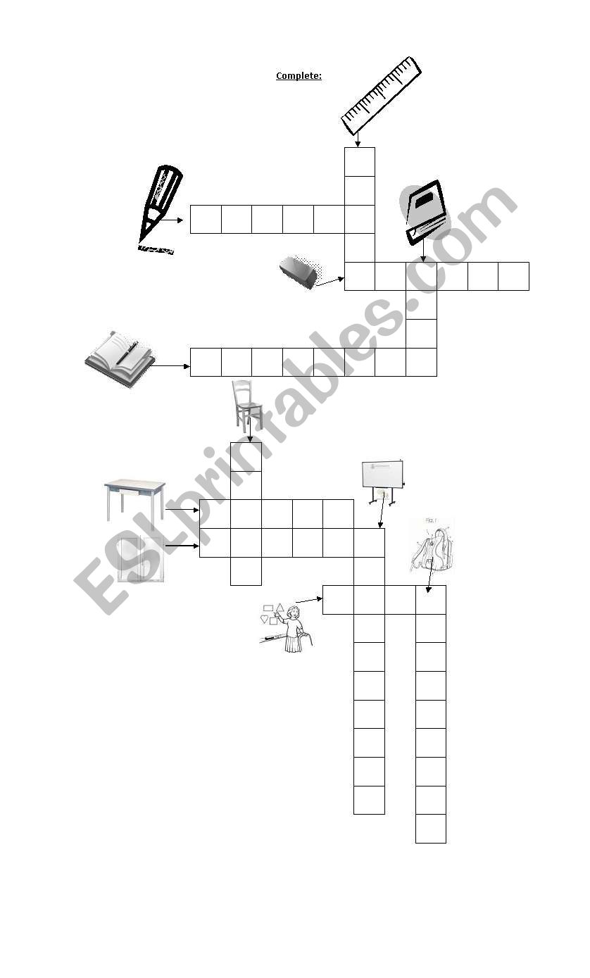 Complete worksheet