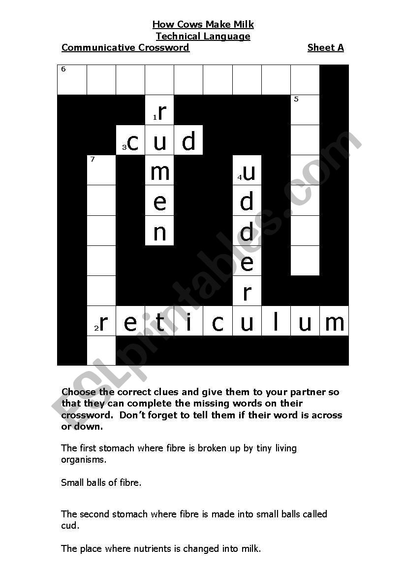 english-worksheets-communicative-crossword