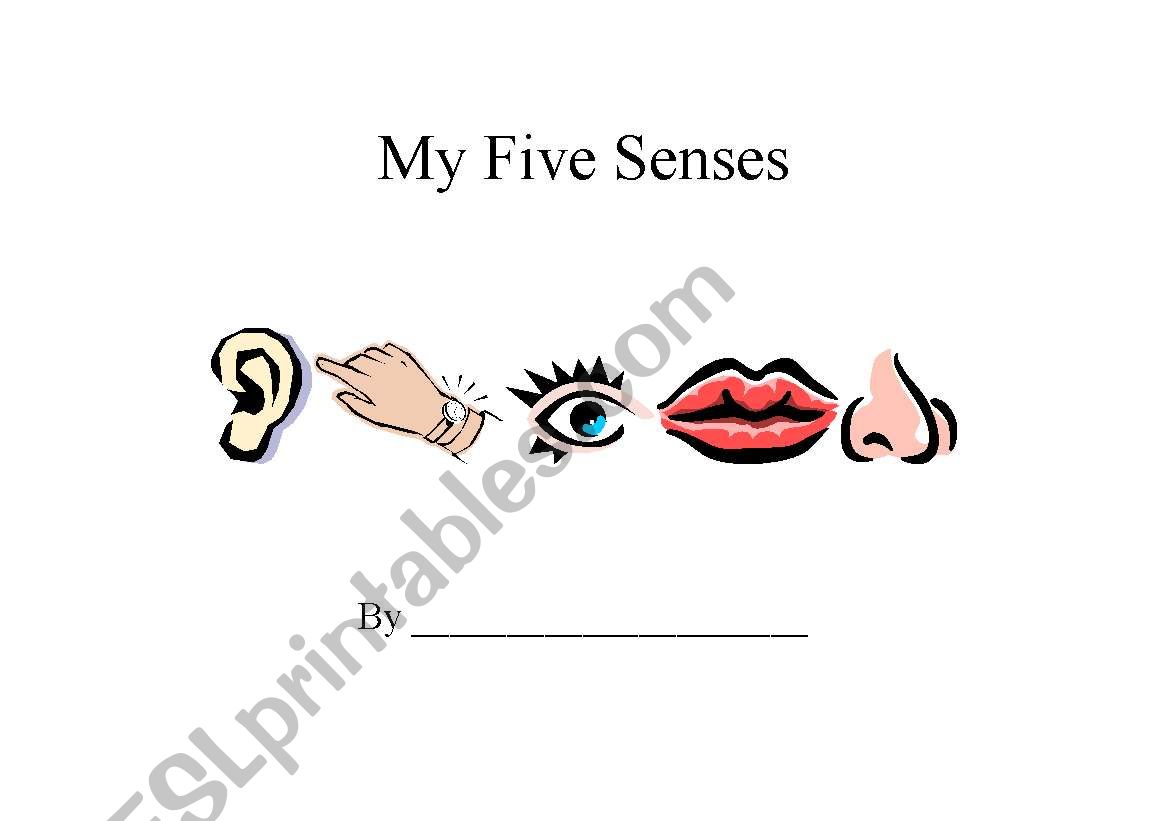5 Senses Book worksheet