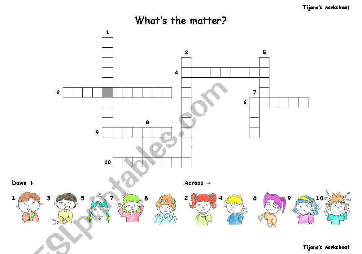 what is the matter? worksheet
