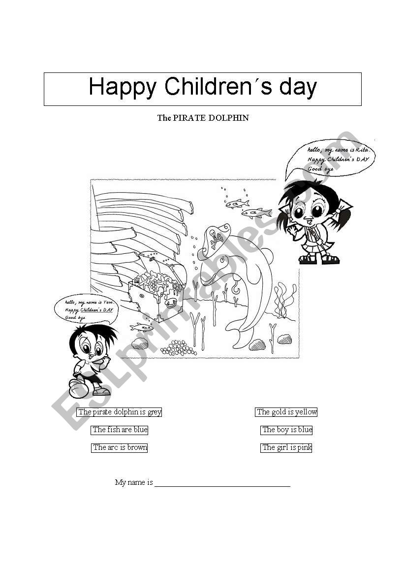 Happy ChildrensÂ´ Day worksheet