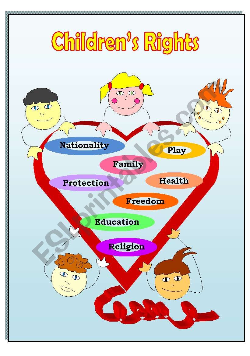 Childrens Rights Poster worksheet