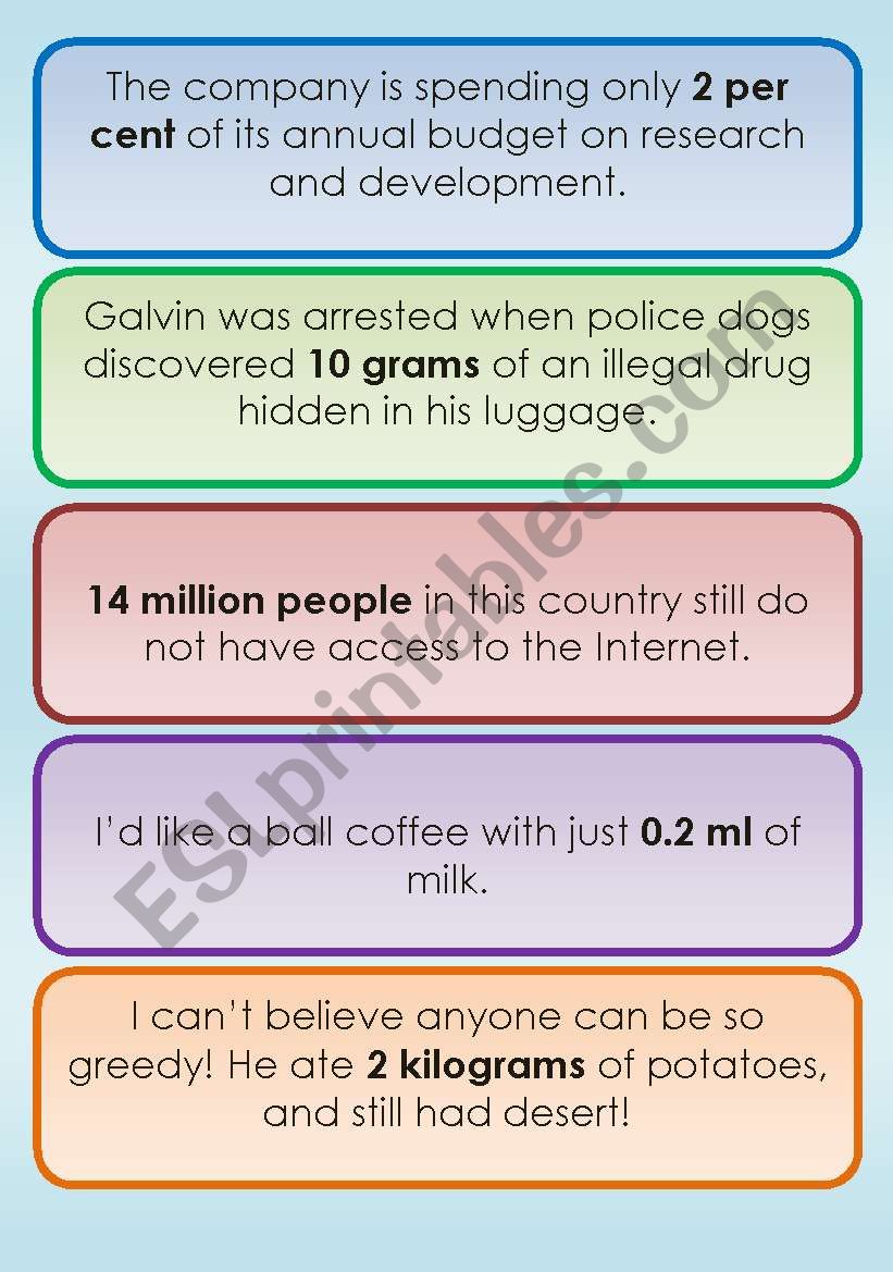 THE MATCHING SERIES - Expressing Quantities Imprecisely (6 pages - fully editable)