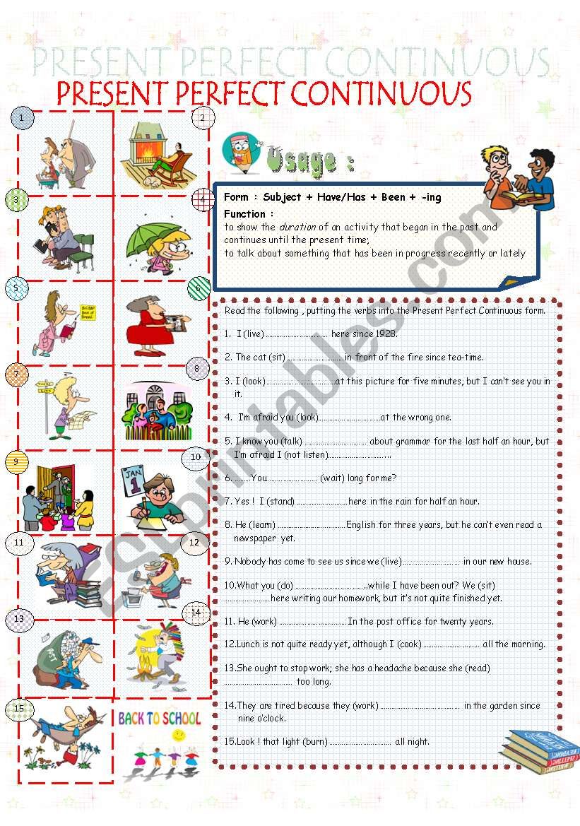 present-perfect-continuous-esl-worksheet-by-zhlebor