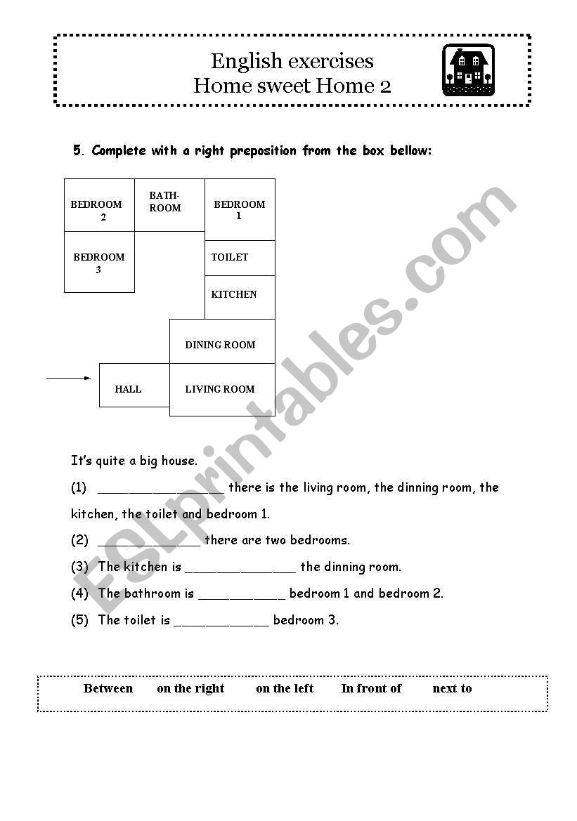 Home sweet Home 2 worksheet