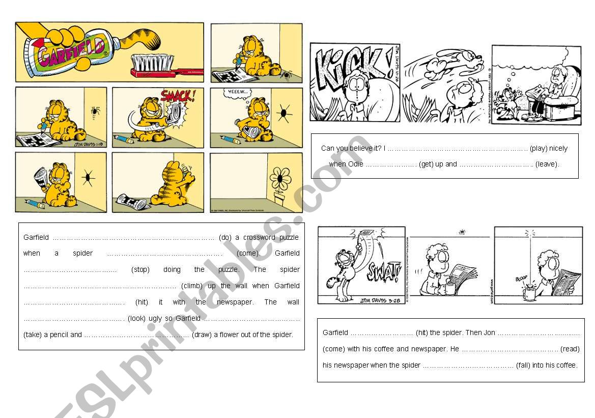 Comple Garfield Comic worksheet