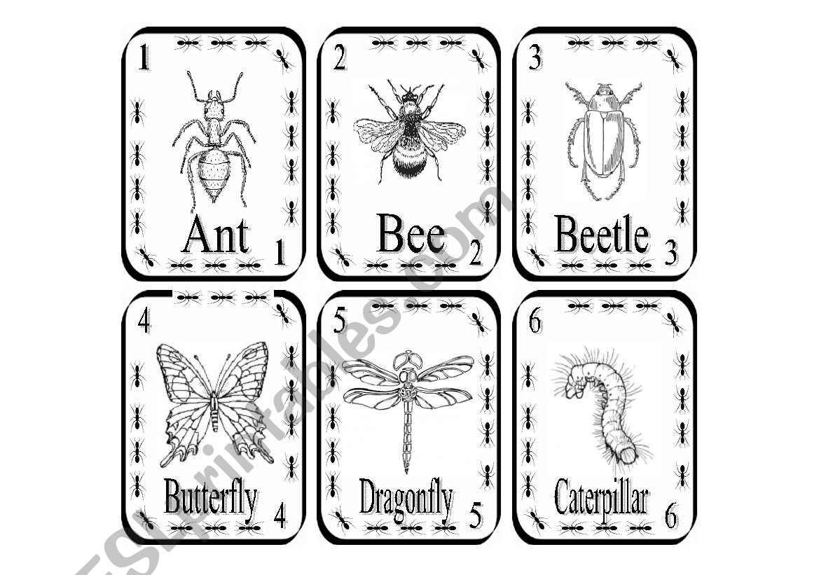 Creepy crawlies (Playing cards)