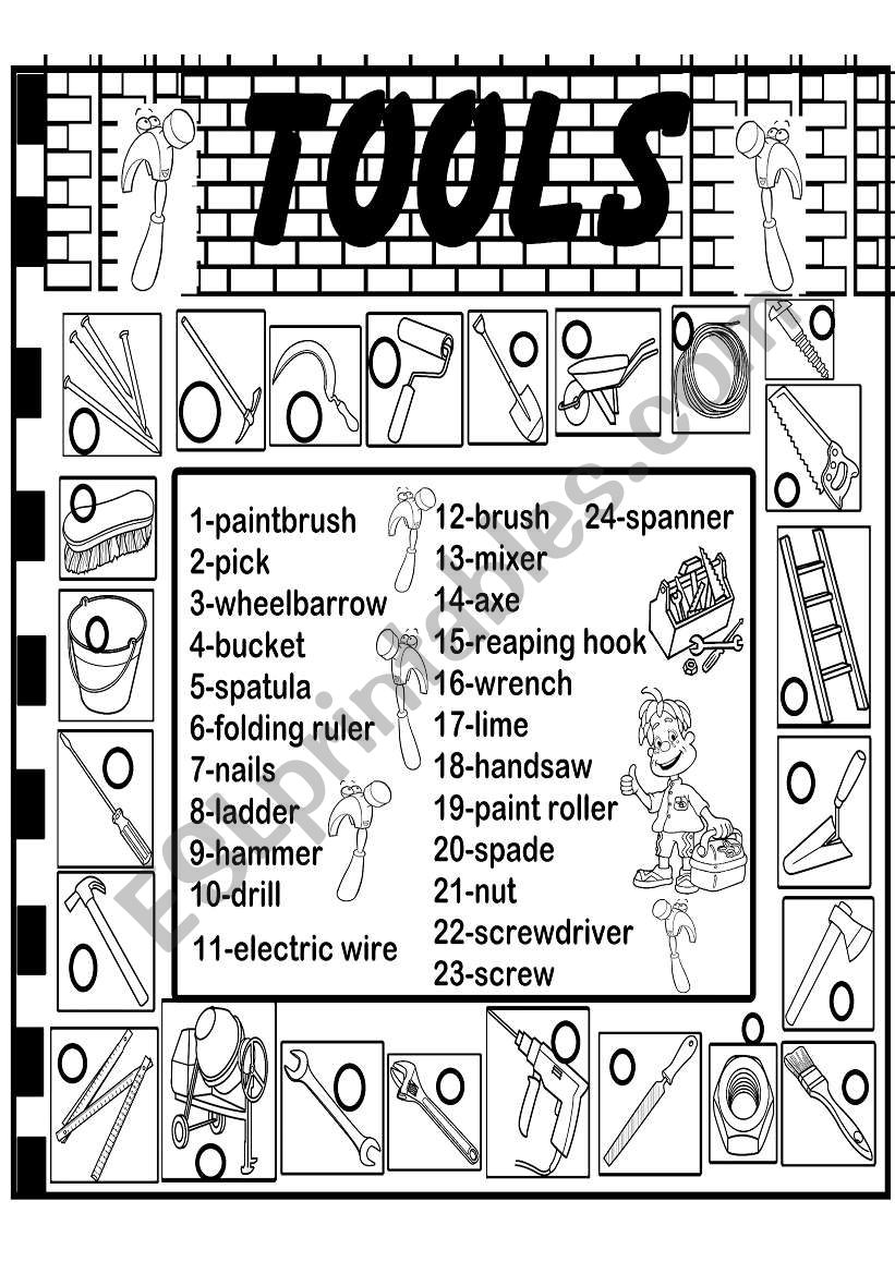 tools worksheet