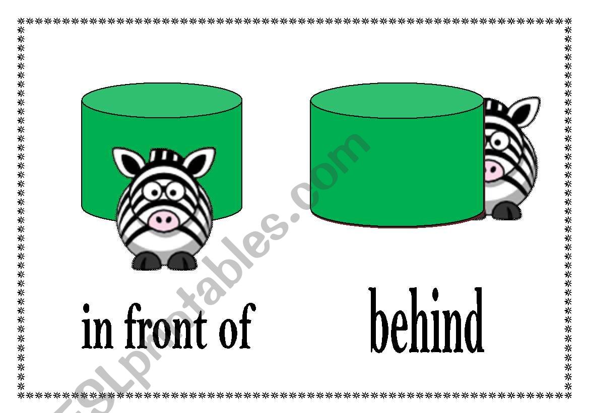 prepositions flashcards worksheet