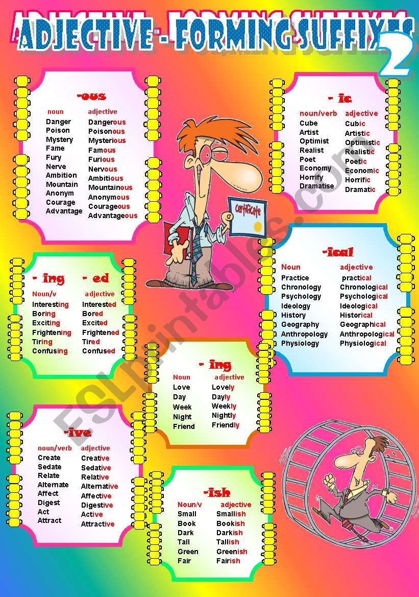 Suffixes - 4 worksheet