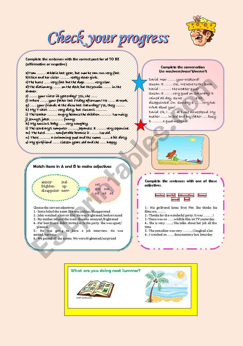 CHECK YOUR PROGRESS worksheet