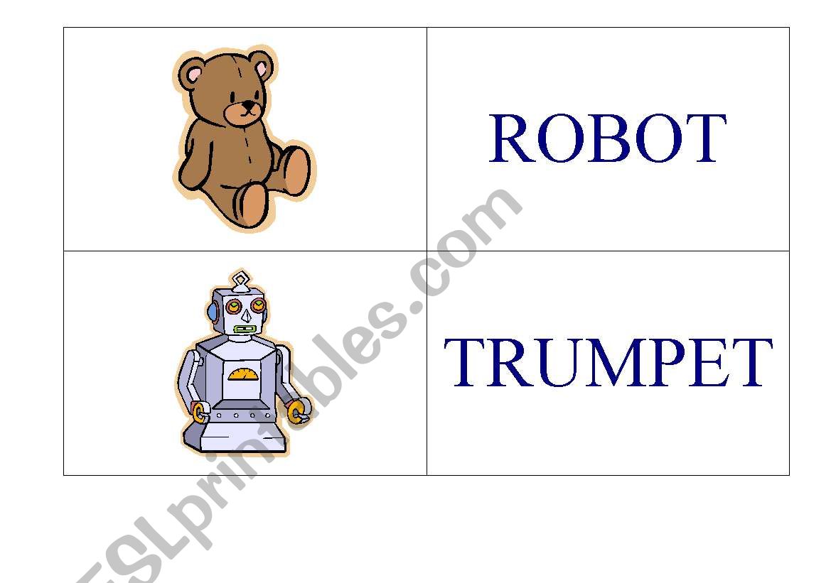 Toys - Domino Game worksheet