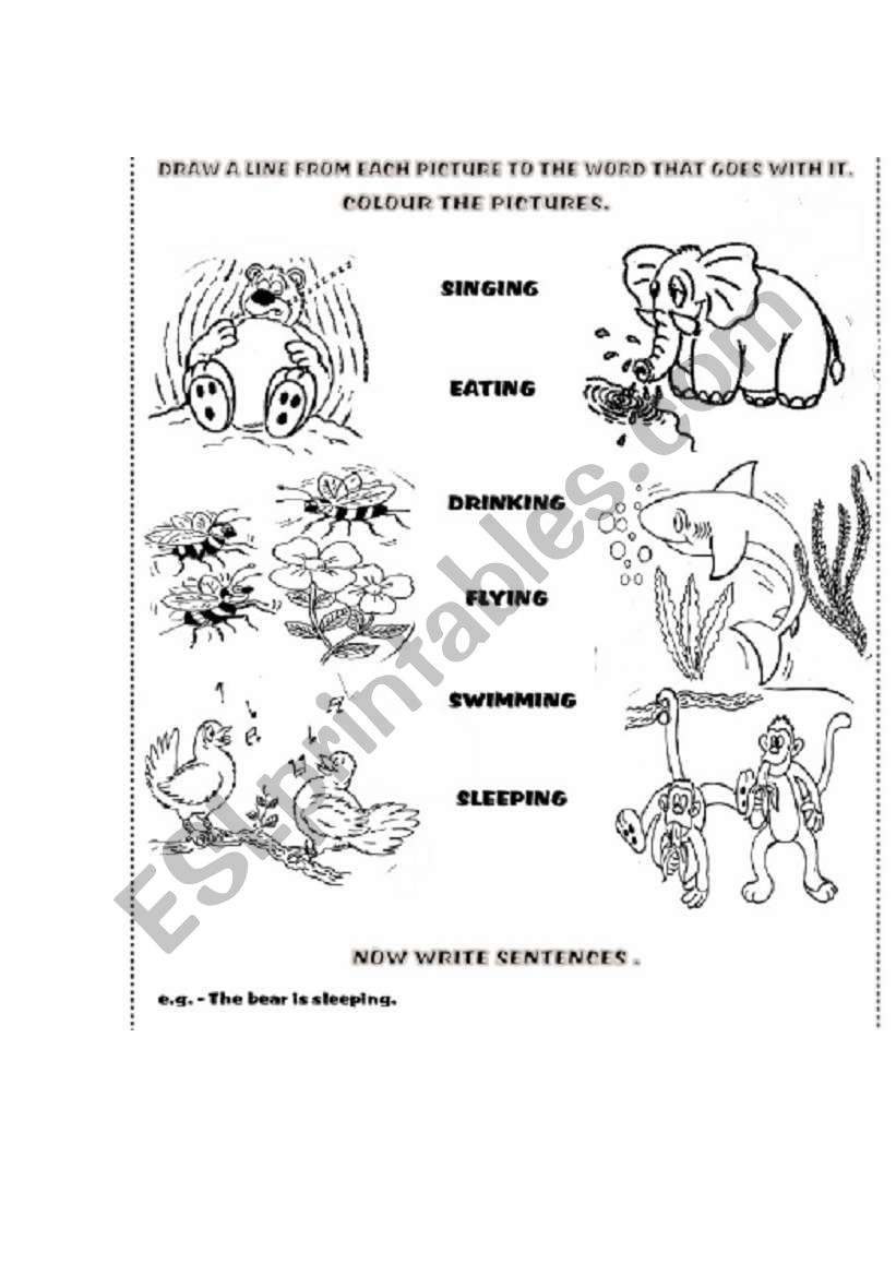 Actions worksheet