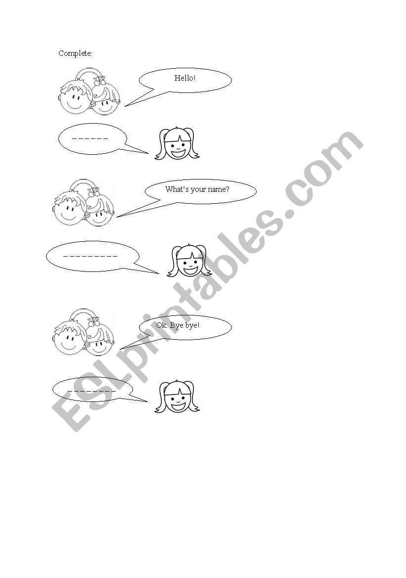 dialogue worksheet
