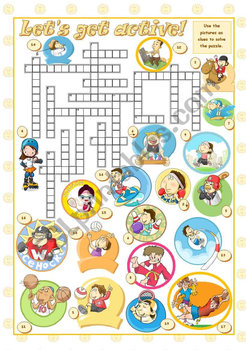 LETÂ´S GET ACTIVE! worksheet