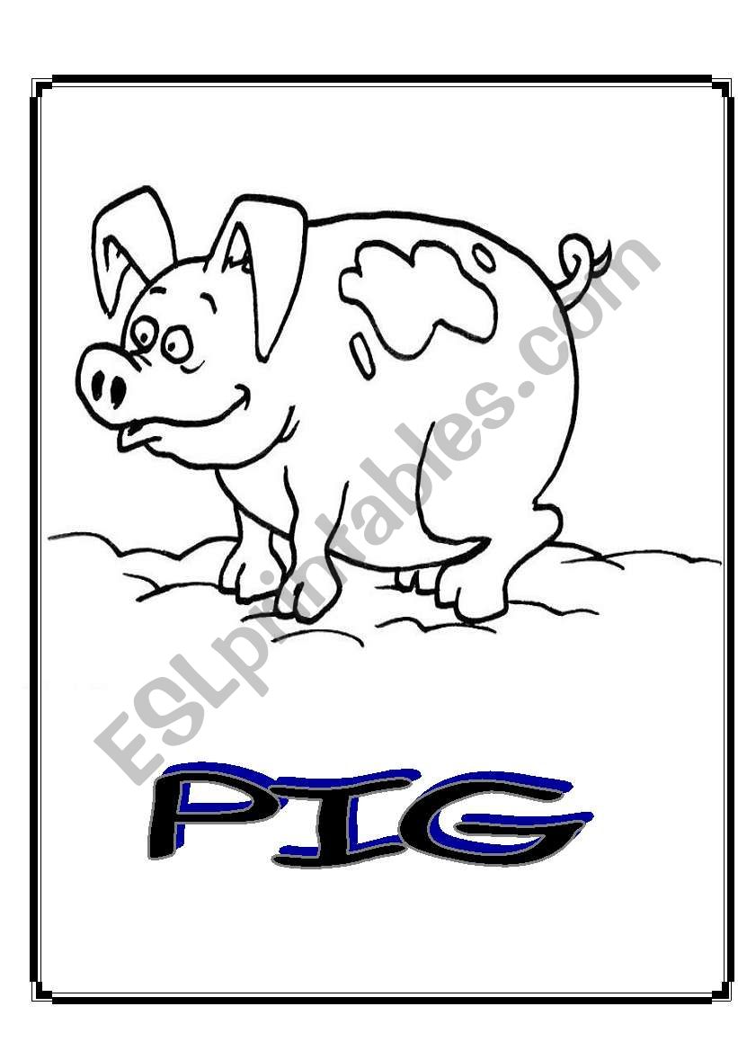 FARM ANIMAL FLASHCARDS worksheet