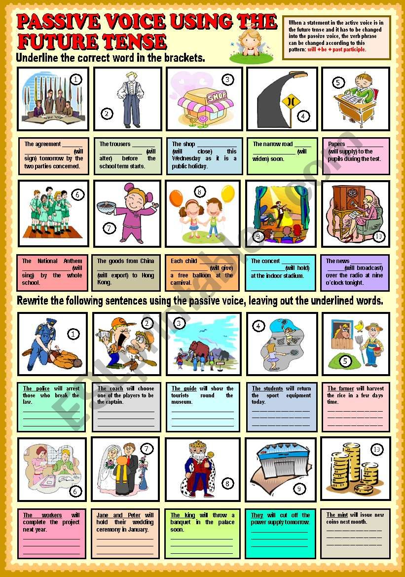 passive-voice-using-the-future-tense-part-1-key-esl-worksheet-by-ayrin