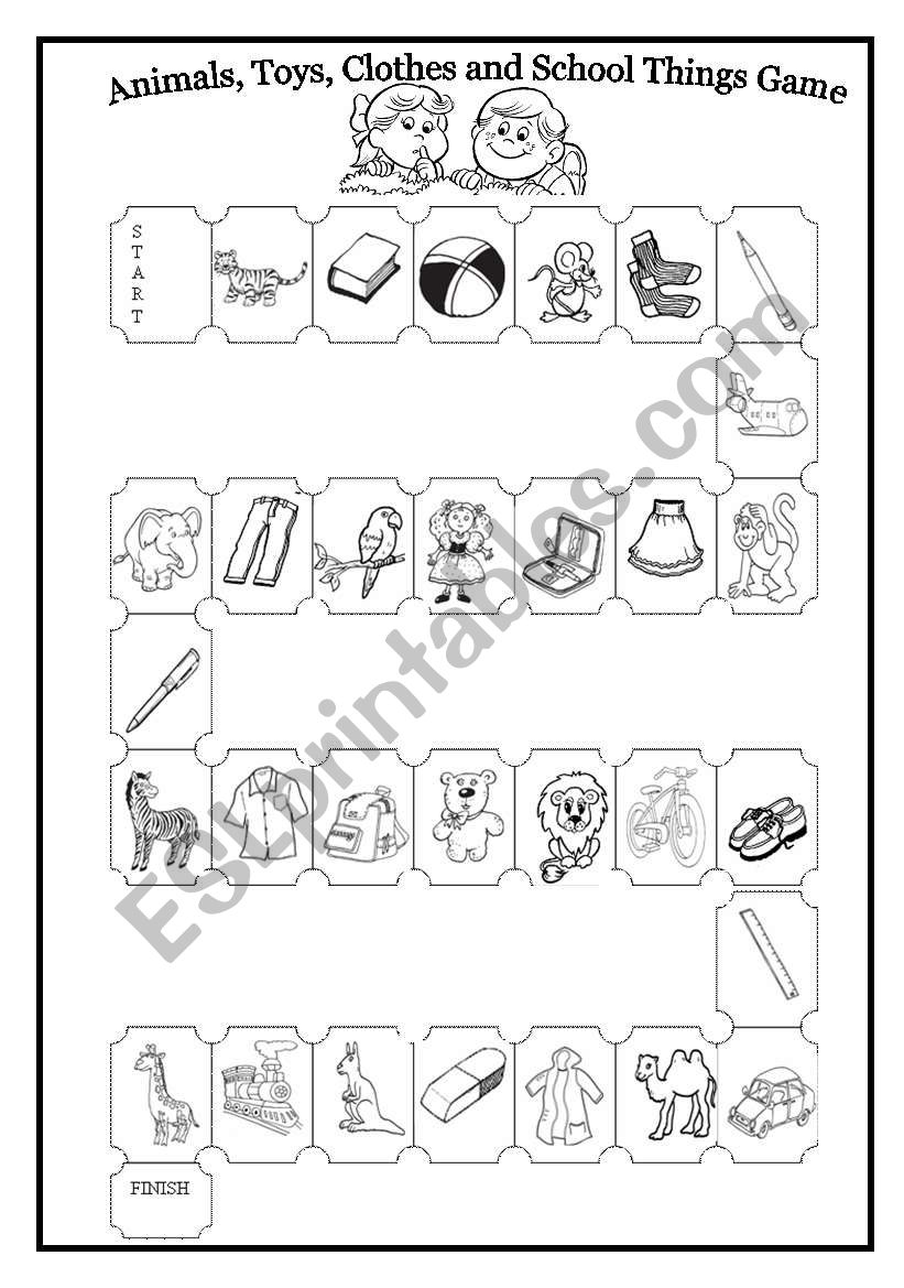 Revision Boardgame worksheet