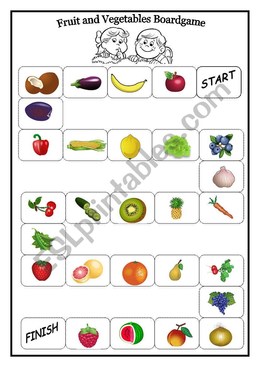 Fruit and Vegetables Board Game