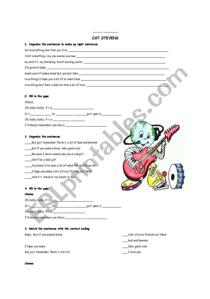 It is a wild world worksheet