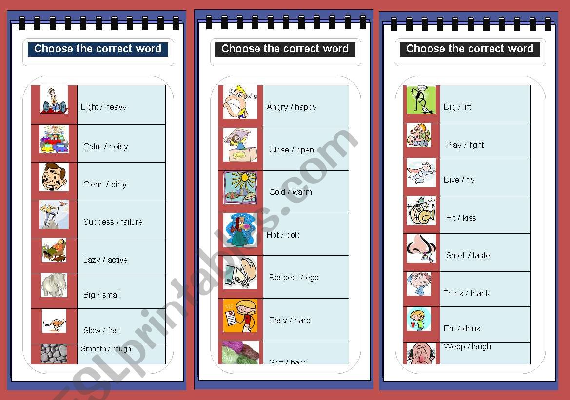 ADJECTIVES worksheet