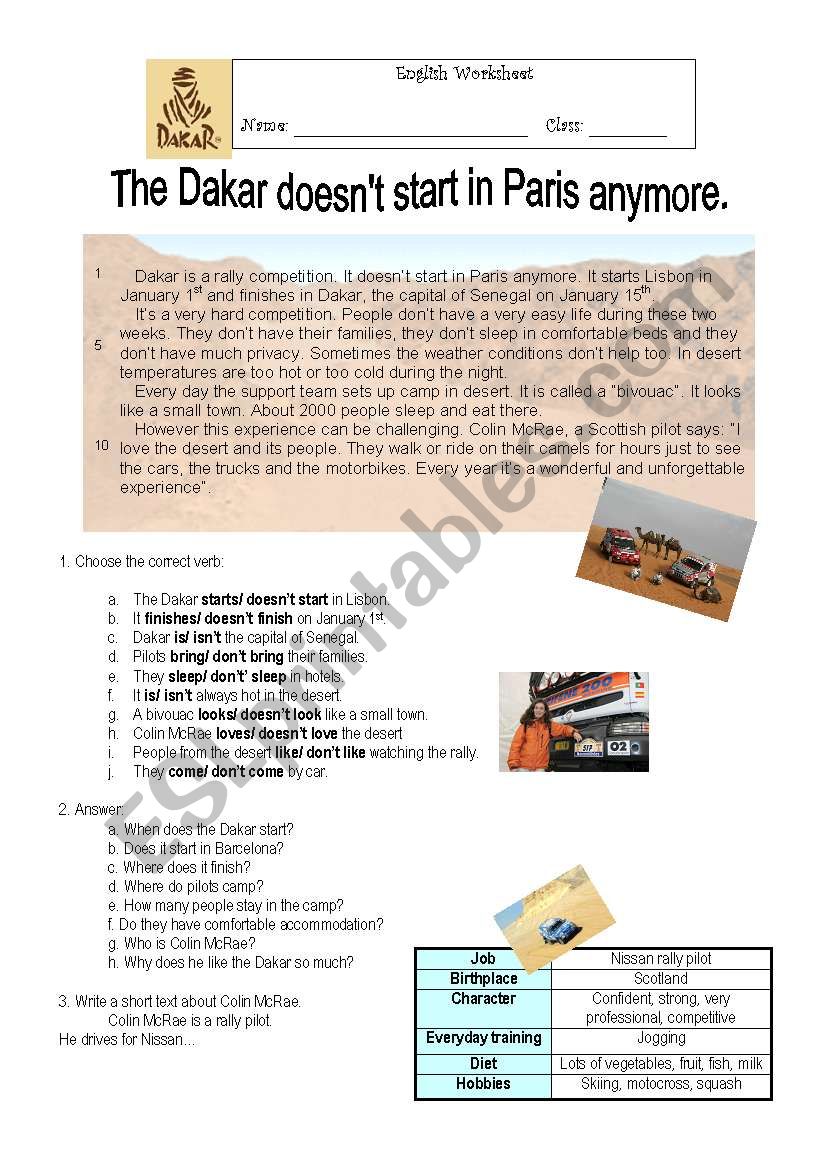 Dakar doesnt start in Paris anymore