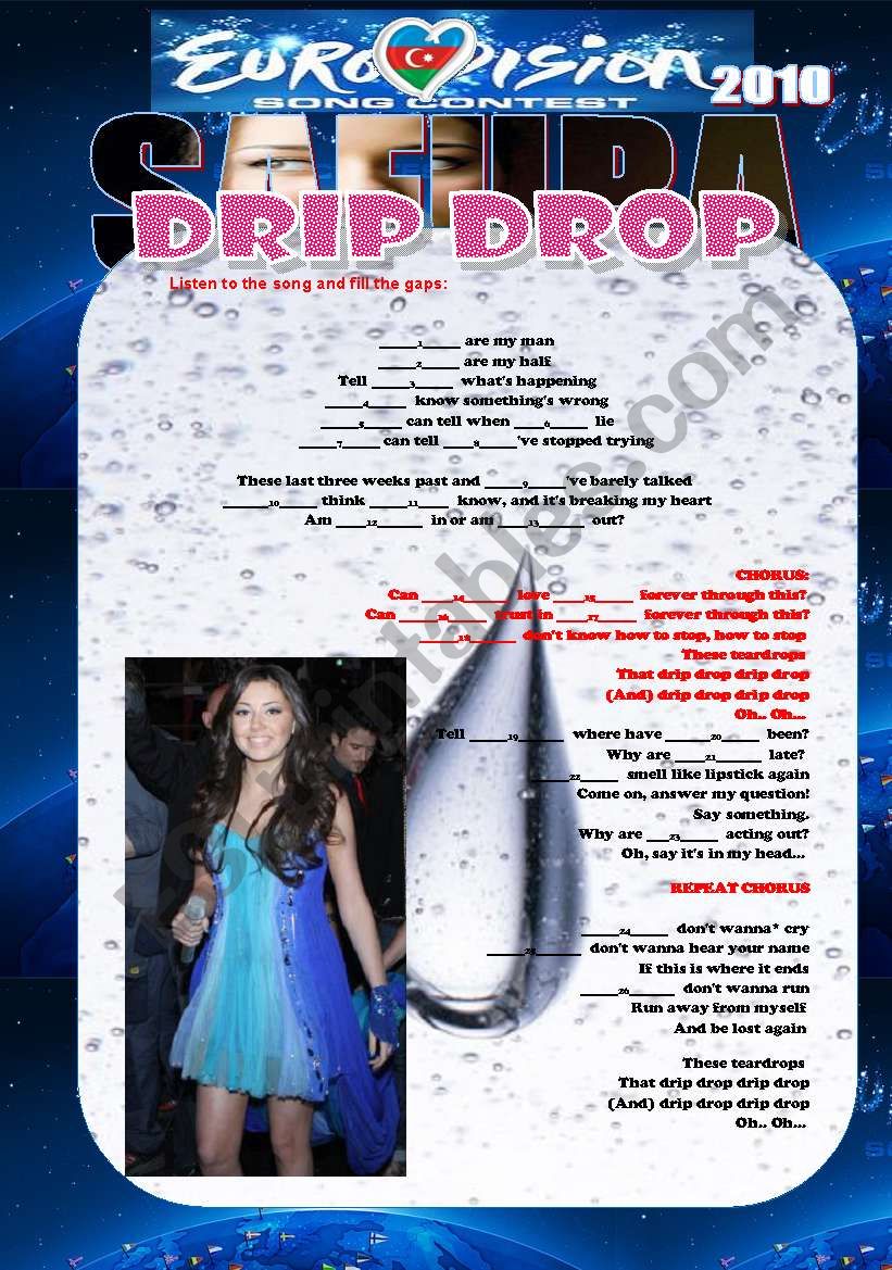 Drip -Drop (Safura) worksheet