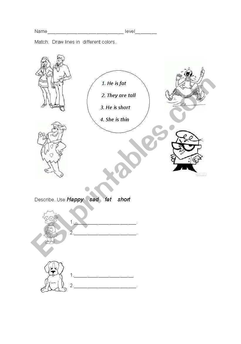 opposites worksheet