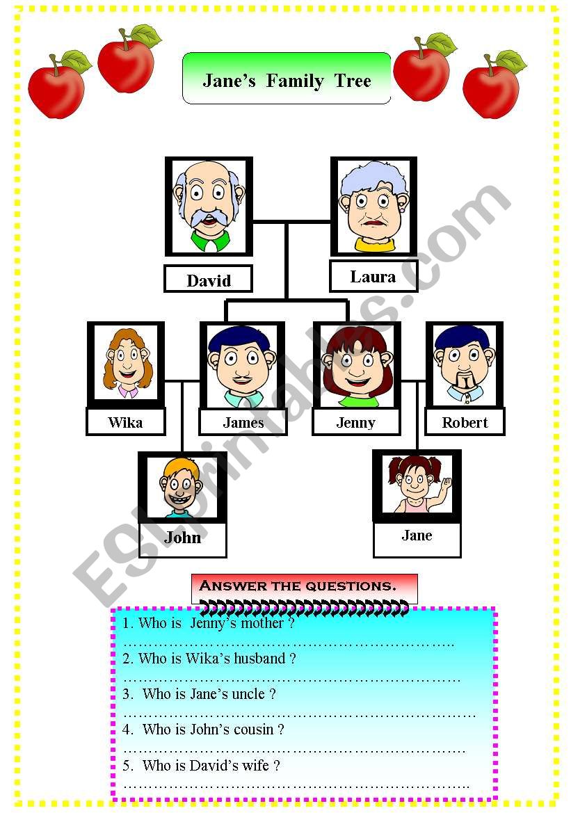 family tree worksheet