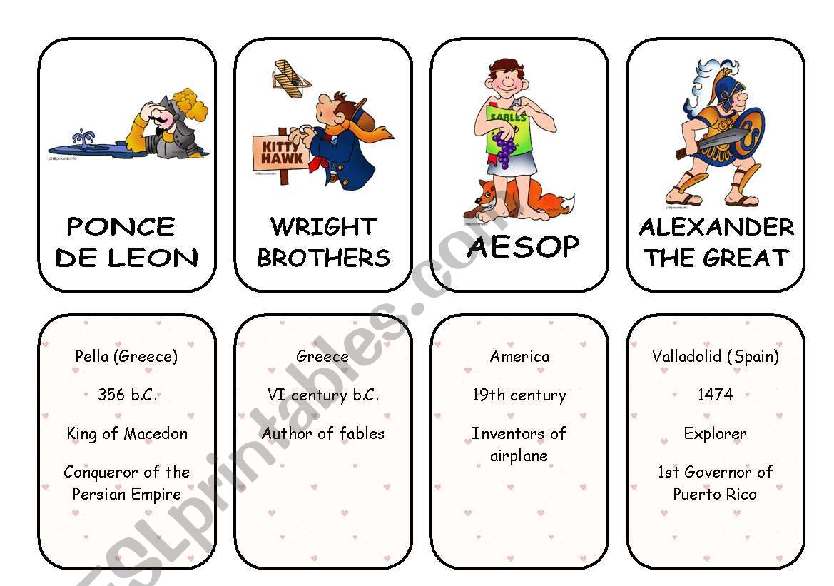 WAS-WERE CARDS 7 worksheet