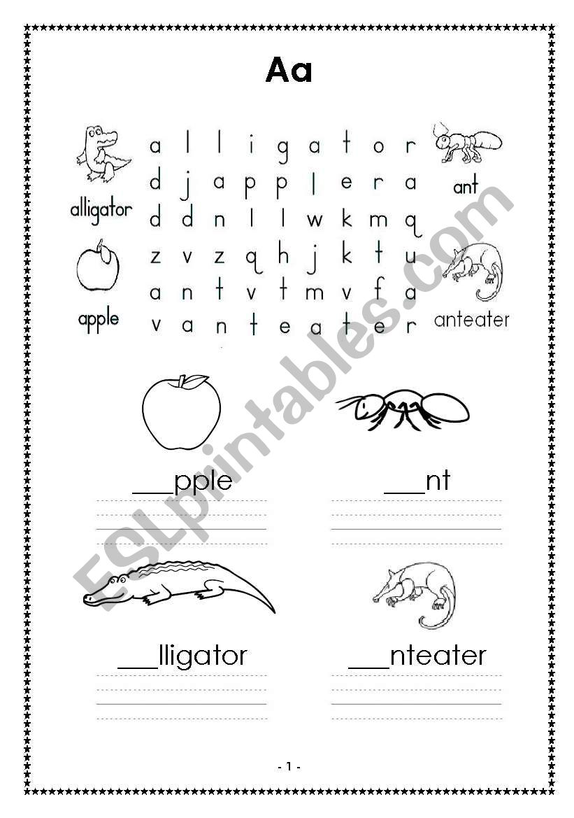 abc wordsearch worksheet