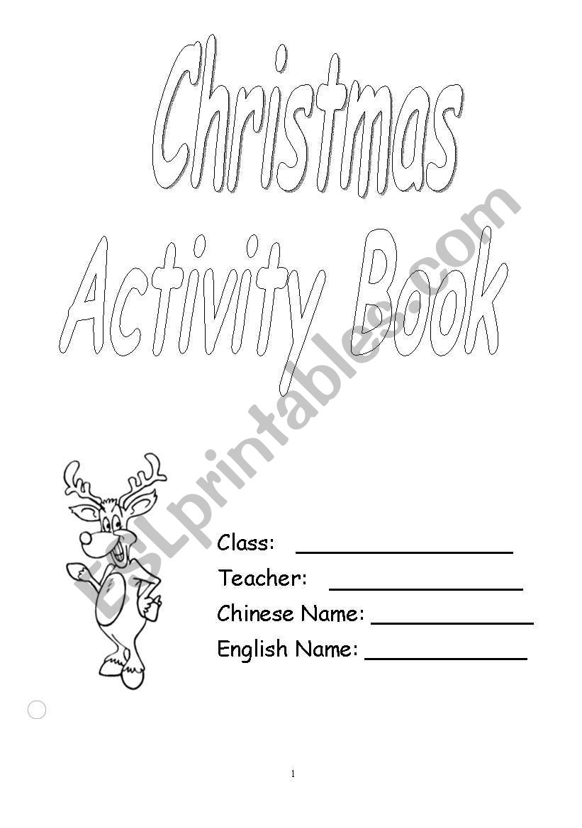 chrisrmas book worksheet