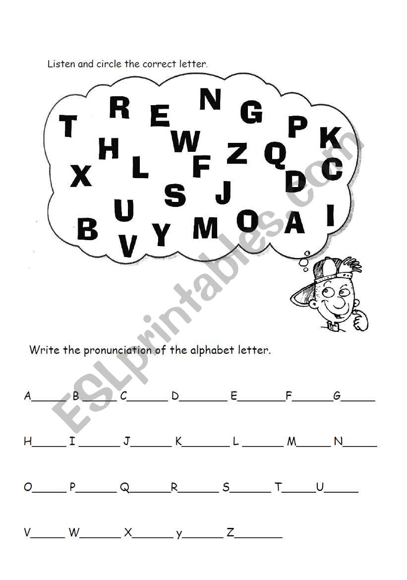 ALPHABET worksheet