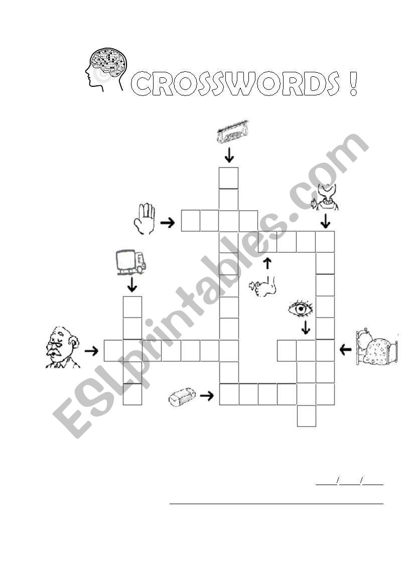 crosswords worksheet