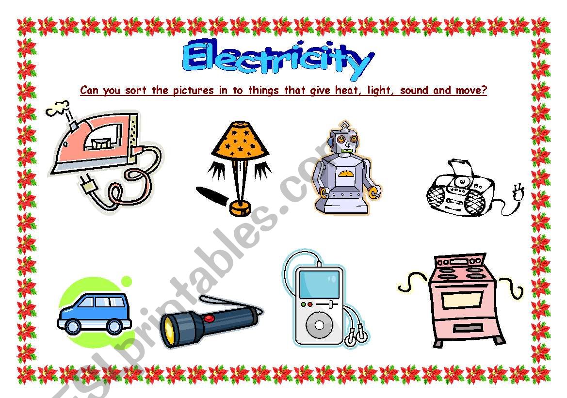 Electricity worksheet