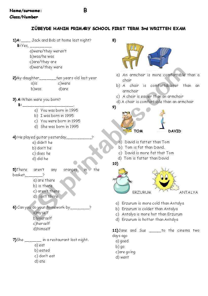 a worksheet  worksheet