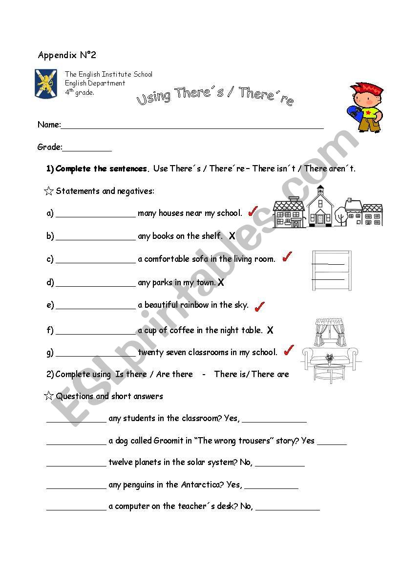 Using there is/are worksheet