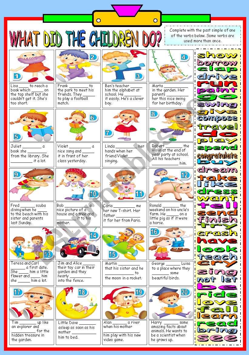 Featured image of post Past Simple For Kids : Simple past and past continuous.