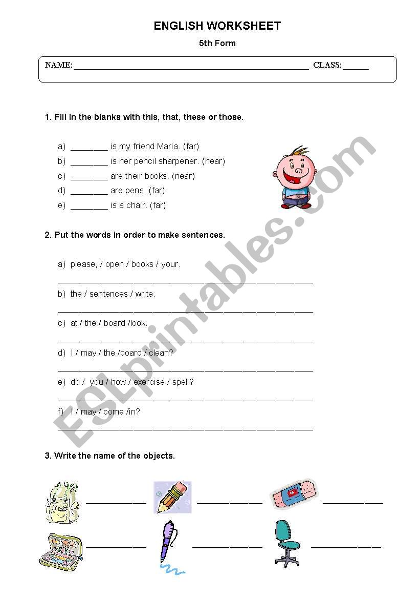 Revision Worksheet worksheet