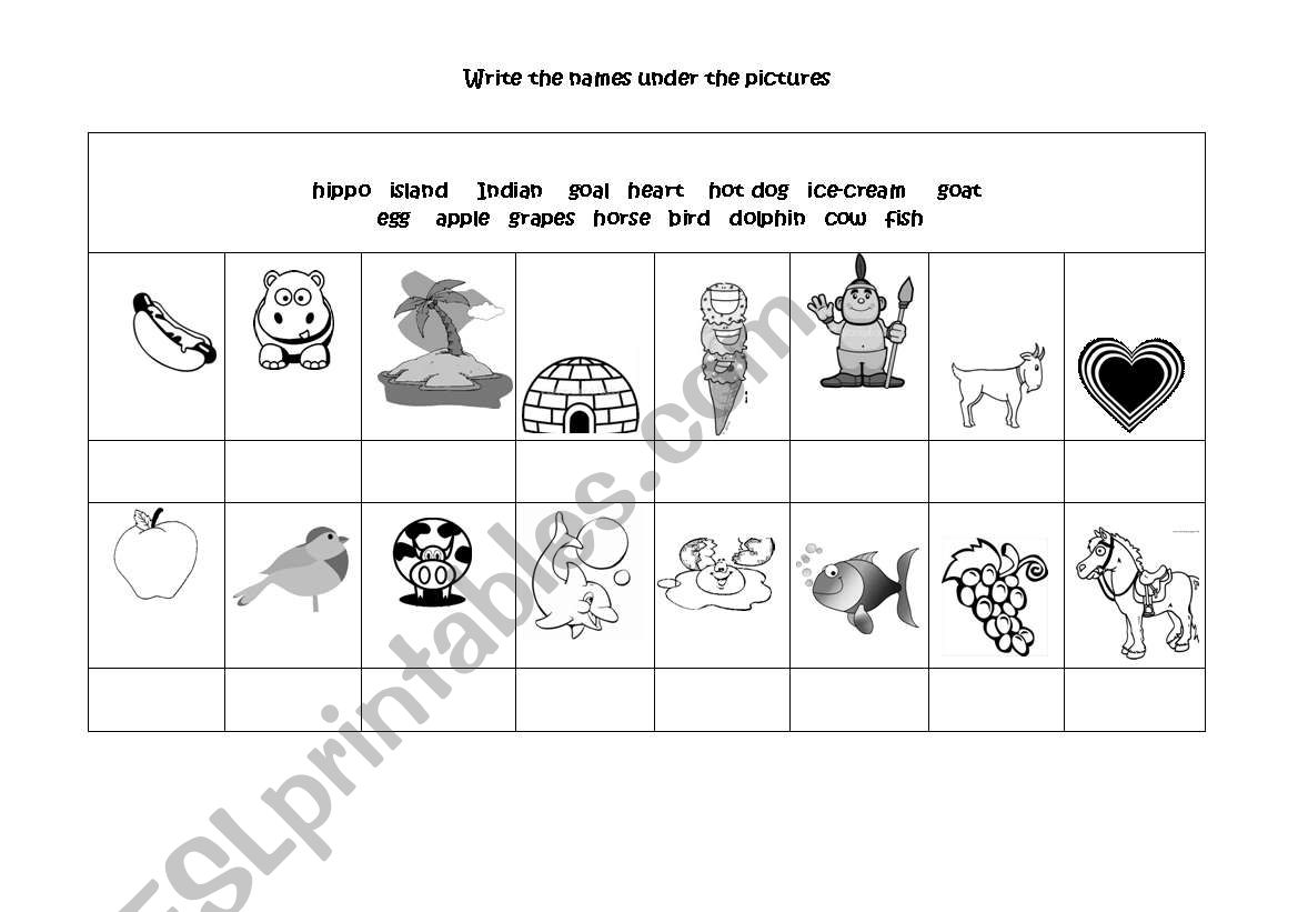 Animals II worksheet