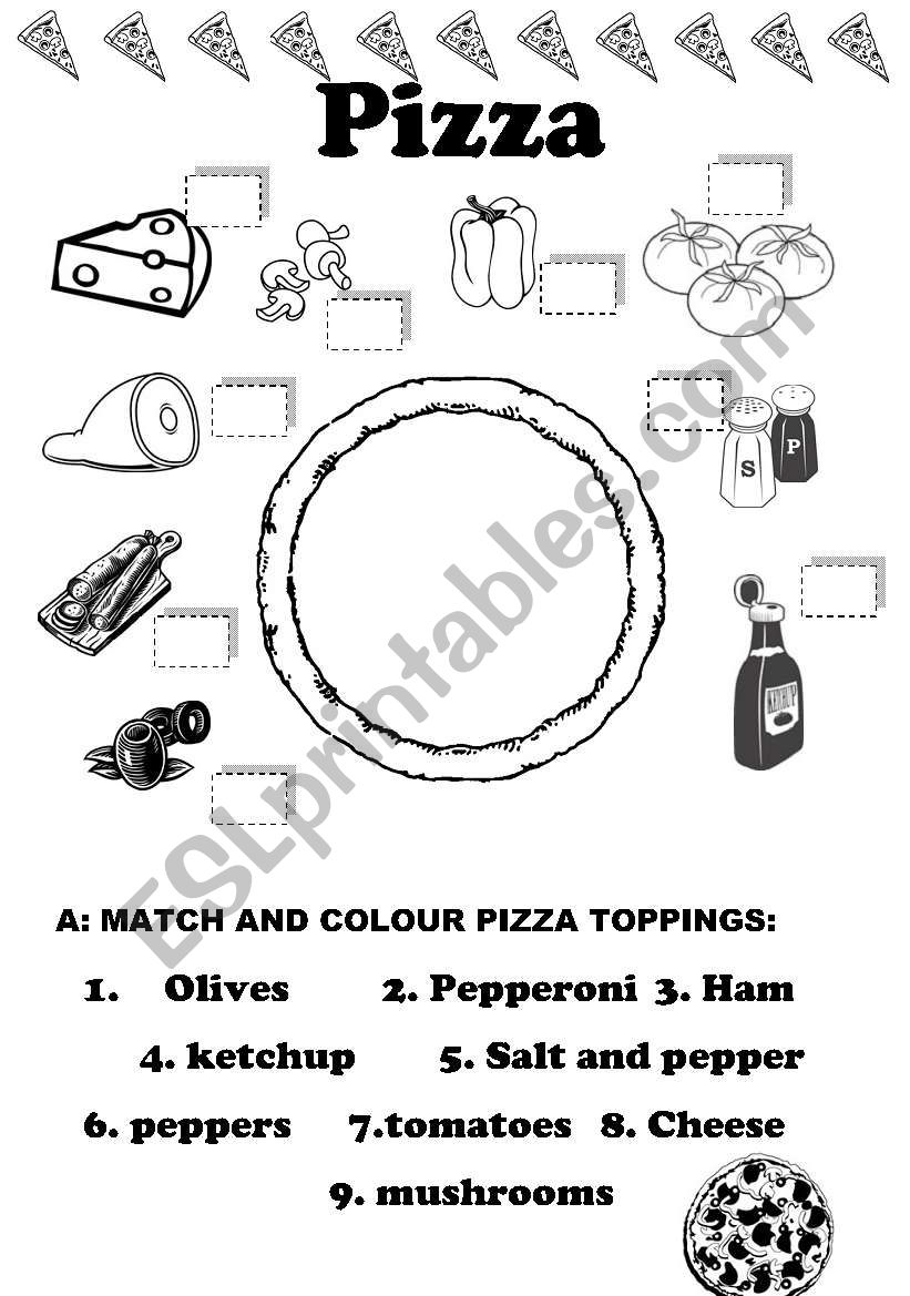 Pizza worksheet